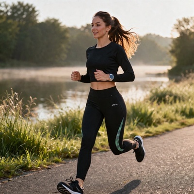 Dámske streče fitnes zelená