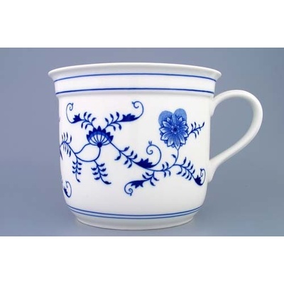 Cibulák hrnček ČESKÝ s jedným uchom cibuľový porcelán originálny cibuľák Dubí 3000 ml
