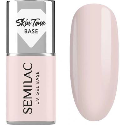 Semilac UV Gel Base Skin Tone Base podkladový lak pro gelové nehty odstín Écru 7 ml