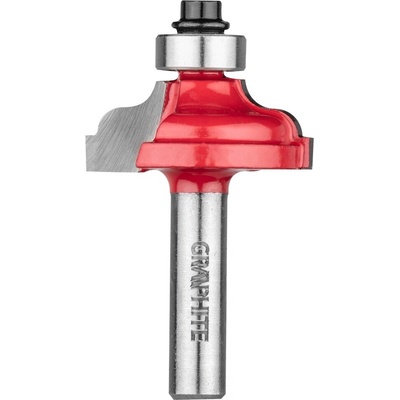Graphite Frézovací bit, zaoblení povrchu, HM, 32 x 12,9 mm, stopka 8 mm