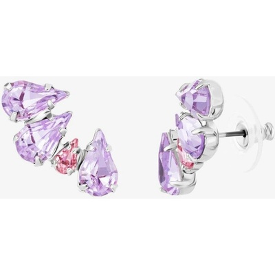 Preciosa Bižuterní náušnice Sweet Drop kapky s českým křišťálem Preciosa violet 2469 56
