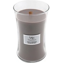 Svíčky WoodWick Suede & Sandalwood 609,5 g