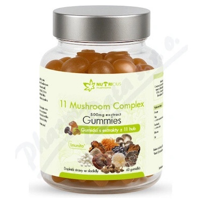 Nutricius 11 Mushroom Complex 500mg gummies 60 ks