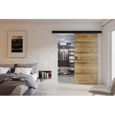 VILEN DOOR Posuvné dveře na stěnu WERDI PLUS Dub Craft 76 x 205 cm