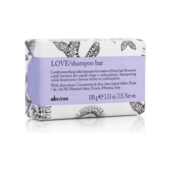 Davines LOVE Shampoo Bar 100 g твърд шампоан за непокорна и къдрава коса с екстракт от маслини за жени