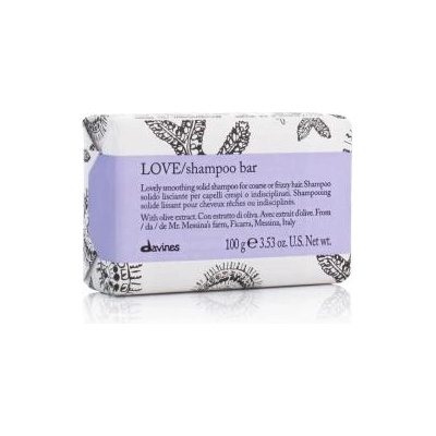 Davines LOVE Shampoo Bar 100 g твърд шампоан за непокорна и къдрава коса с екстракт от маслини за жени