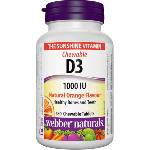 Webber Naturals Vitamin D3, 1000 IU, портокал, 180 таблетки, Webber Naturals