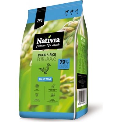 Nativia Adult Mini Duck & Rice 3 kg
