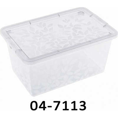 Branq Jasmine úložný kontajner box s vekom 13 l transparentný 04-7113-TR