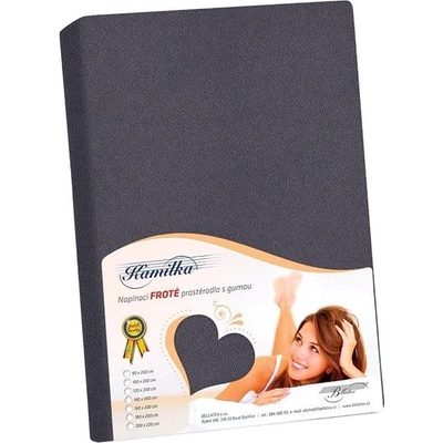 Bellatex Froté prestieradlo grafitové 140x200