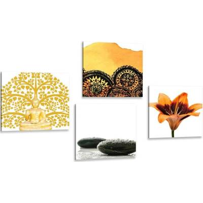 Set obrazů Feng Shui kombinace - 4x 60x60