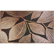 Mujkoberec guma Listy Černá 45x75 cm