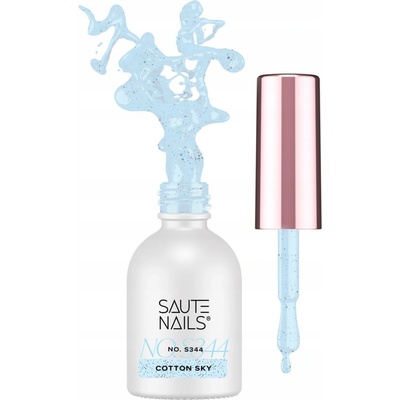 SAUTE NAILS Hybridní lak S344 Cotton Sky 8ml světle modrá vaječná skořápka HEMA FREE