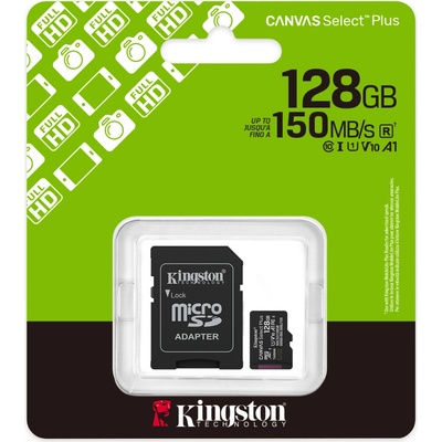Kingston 128GB microSDXC Canvas Plus SDCS3/128GB