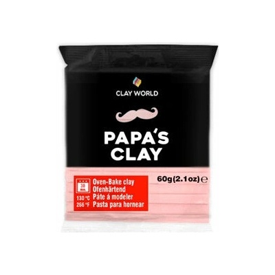 Papa’s clay Polymerová hmota 60 g baby ružová