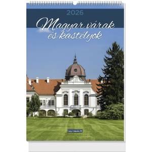 Lizzycalendar Стенен календар lizzycalendar b/4, вертикален, със спирална подвързия, „Унгарски замъци и дворци 2027 (7540226003)