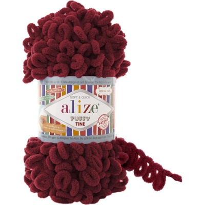 Alize Puffy Fine 100g Farba: višňová 107