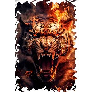 3spotstshirts Дамска тениска Тигър