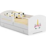 Kobi Детско легло Luk с парапет и чекмедже с различни мотиви (140 х 70 см, unicorn)
