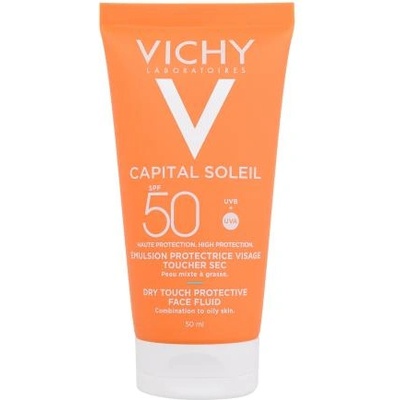 Vichy Capital Soleil Dry Touch Protective Face Fluid SPF50 матиращ флуид за лице с висока uv защита 50 ml унисекс