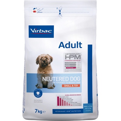 Virbac Veterinary HPM Adult Neutered Small & Toy pro psy 7 kg