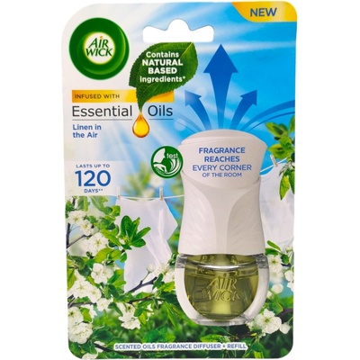 Air Wick електрически ароматизатор машинка+пълнител 19мл, Linen in the air