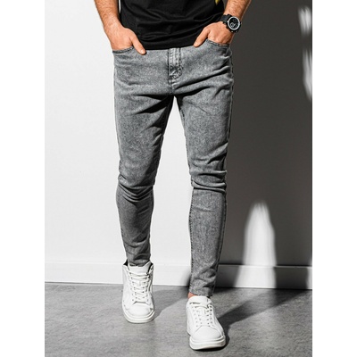 Ombre Clothing Сиви мъжки дънки с изрязани крачоли Ombre Clothing P923 Ombre Clothing | Siv | МЪЖЕ | 34/32