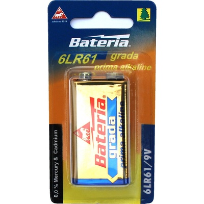 BATERIA GRADA Prima 9V 6LR61 1 ks 120007