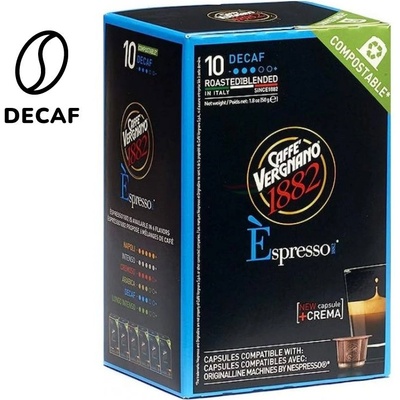 Caffé Vergnano Decaf Безкофеиново кафе на капсули за Nespresso® 10 бр