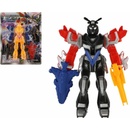 Teddies Transformer bojovník/robot plast 4 barvy na kartě