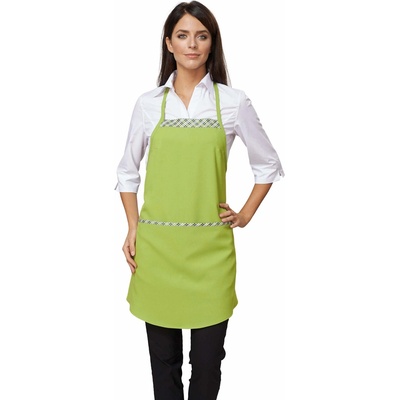 Siggi Group Предна престилка Aura в цвят лайм с контрастни елементи, произведена в Италия от Siggi Group (28PZ0385-6053)