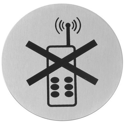 Hendi 663653 Samolepící informační štítek - zákaz mobilních telefonů