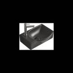 Mexen Mista дясна надплотова мивка 40 x 28 см, черен мат - 22174085R (22174085R)