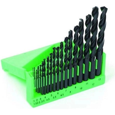 Vrtáky do kovu 1-13 mm, HSS 19 ks, sada, plast