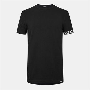 Dsquared2 Тениска DSQUARED2 Tape Logo T-Shirt - Black