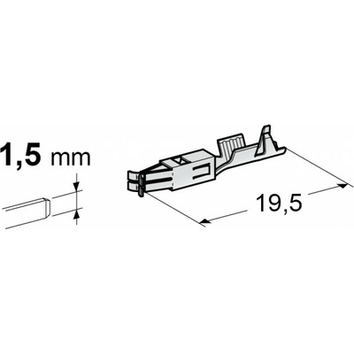 MTA Dutinka 1,5 mm MKF F150 pocínovaná