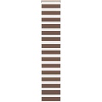 vidaXL Зебра щора, кафява, 50x230 см, ширина на плата 45, 9 см, полиестер (4014381)