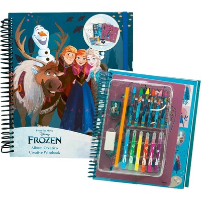 TOYCOMPANY Kreativní zábavní sešit Frozen Ľadové kráľovstvo 22x26 cm