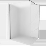 Mexen Kioto душ параван Walk-in 80 x 200 см, матирано 8 мм, gun metal - 800-080-101-95-30 (800-080-101-95-30)