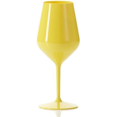 Nero Champagne.cz zbitná sklenice na víno Žlutá 470 ml