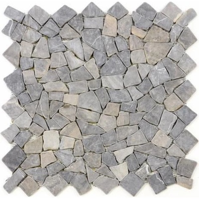 Divero D00622 50 x 50 cm mramorová mozaika Garth sivá 1 m²