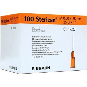 Sterican Injekčná ihla 25 G x 1 0,50 x 25 mm oranžová 100 ks