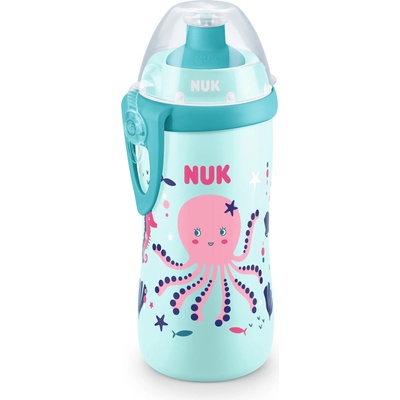 Nuk Шише с клапа Nuk Junior Cup - Chameleon, 300 ml, за момиче (10255576)