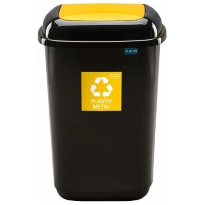 Plafor Popelnice 28 l, černo/žlutá