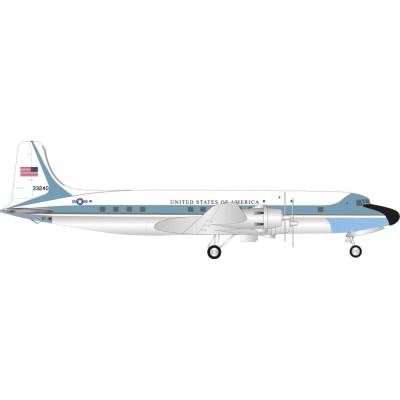 Herpa VC-118A Liftmaster DC-6A United Staes Air Force 1254th Air Transport Special Missions Wing Andrews Air Base “Air Force One” 1:500