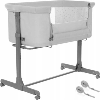 Carrello Luna Carbon Grey prístavná postieľka
