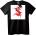 NOONEBRAND SEPULTURA Черна тениска с червен абстрактен символ - 2XL, Black