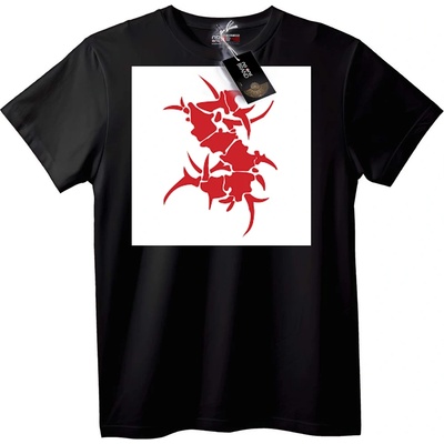NOONEBRAND SEPULTURA Черна тениска с червен абстрактен символ - 2XL, Black
