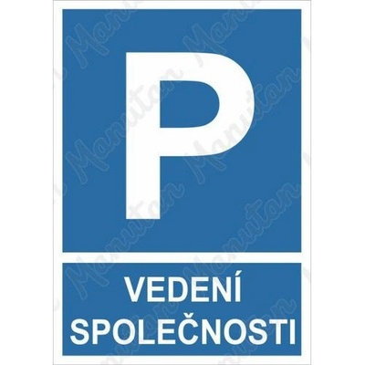 Manutan Vyhrazené parkování vedení společnosti, plast 297 x 420 x 2 mm A3