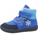 Jonap kožené zimní boty s membránou Jerry světle modrá vločka